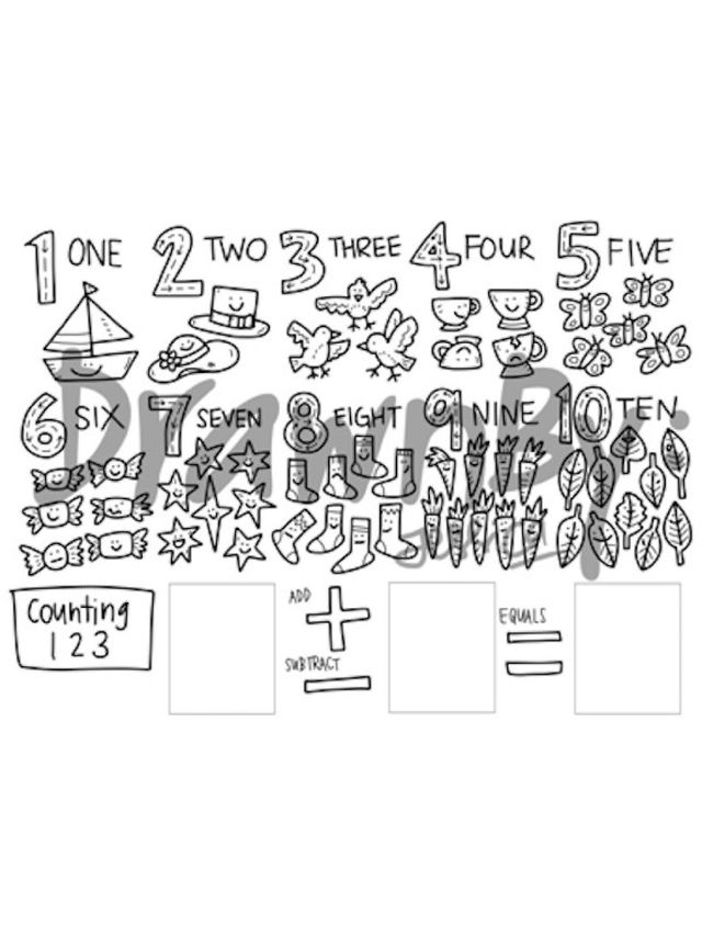 Drawnby counting 123 washable silicone learning ma edamama